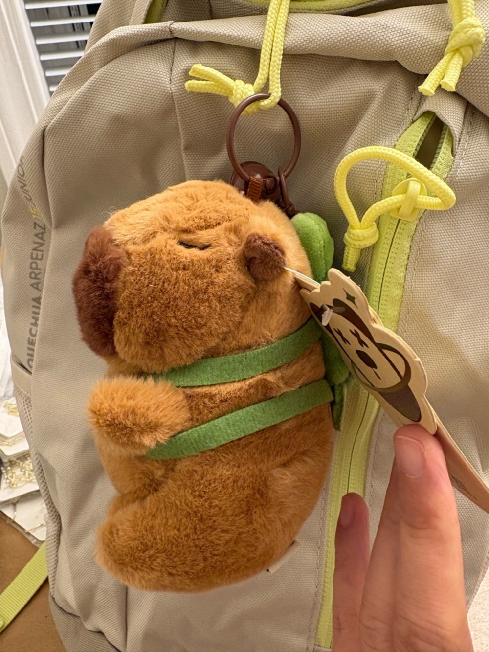 Capybara Plush Keychain Cute Animal Bag Charm Kawaii Soft Toy Gift